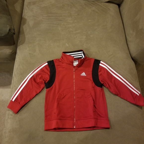 red adidas youth jacket
